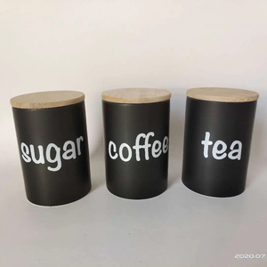 Vente en gros de récipients pour la cuisine en <span class=keywords><strong>porcelaine</strong></span> pour biscuits café sucre thé pot de conservation des aliments ensemble de boîtes en céramique pot de bonbons - Product Image 2