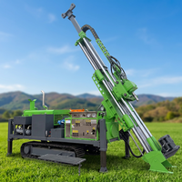Foreuse hydraulique portable pour carottage 300m 500m 800m 1000m, machine de forage diamantée montée sur chenilles, diesel