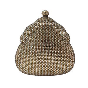 Women Shimmering Rhinestones <b>Clutch</b> Purse Vintage Round Crystals Evening Bag Shoulder Bag for <b>Wedding</b> Gala Travel - Product Image 4