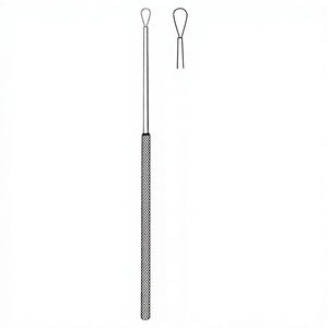 เครื่องมือผ่าตัดหูแบบ Billeau Curette ขนาด 16.5 ซม. / 6-1/2 นิ้ว ปลายขนาด 3.75 มม. ทำจากสแตนเลสสตีล สำหรับการตรวจหูระดับมืออาชีพ - Product Image 1