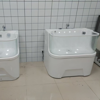 Baignoire SPA multifonctionnelle de luxe pour animaux de compagnie en acrylique avec bain médicamenteux et stérilisation à l'ozone pour animaux de petite et moyenne taille, chiens et chats