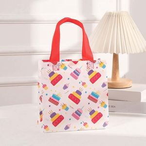 Sacs en non-tissé personnalisés pour cadeaux de carnaval, réutilisables, petits, mignons, pour enfants, pour fête d'anniversaire, safari - Product Image 5