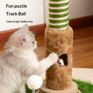 Poste rascador y estructura de escalada <span class=keywords><strong>para</strong></span> <span class=keywords><strong>gatos</strong></span> de sisal transfronterizo con tabla rascadora - Modelo sin pelusa MP40 - Venta al por mayor del fabricante - Product Image 3