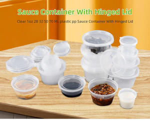 1oz 28 32 50 70ML clear Portion pp Disposable sealed Mini <strong>Container</strong> Takeaway Soy <strong>Sauce</strong> Cups <strong>Sauce</strong> Take Away Food <strong>Container</strong> - Product Image 5
