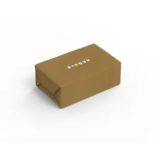 Impression personnalisée de sa propre marque Emballage en papier d'estampage à chaud biodégradable et écologique pour savon Boîte en papier kraft