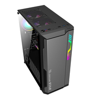 OEM One-Sided Tempered Glass MTAX Horizontal Aluminum PC Gaming Computer Case Micro ATX Motherboard Supporting Tower Stylish
