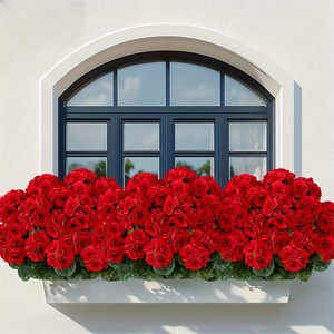 <span class=keywords><strong>50</strong></span> Pezzi <span class=keywords><strong>Rose</strong></span> <span class=keywords><strong>Rosse</strong></span> Artificiali, Fiori al Tatto Realistici in Velluto, Bouquet di <span class=keywords><strong>Rose</strong></span> Artificiali in Seta, Fiori Finti Resistenti ai Raggi UV - Product Image 2