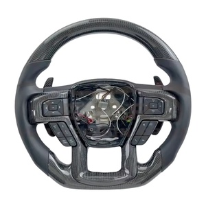 Volante LED <span class=keywords><strong>de</strong></span> Fibra <span class=keywords><strong>de</strong></span> Carbono Personalizado para Automóvil, Actualización para <span class=keywords><strong>Ford</strong></span> F150 Bronco Ranger Raptor Gen 2 2009 2010 2011 2012 2013 <span class=keywords><strong>2014</strong></span> - Product Image 4