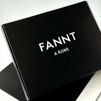 Boîtes d'emballage pour vêtements haut de gamme personnalisées, logo personnalisé, boîtes en papier cadeau noires, boîtes d'expédition tendance et élégantes pour vêtements