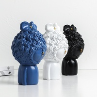 Vente directe usine : Ornements en résine style nordique simple, motif fille Loli bouffie, pour pâtisserie, salon, chambre, entrée