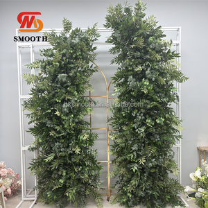 Arreglos de Vegetación Elegantes, Estilo Bosque Europeo, Arco de Flores en Forma de Cuerno, Decoración de Arco de Flores Artificiales, Fondo de Rosas Artificiales, Arco de Cuerno - Product Image 1