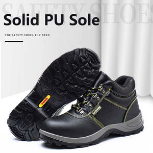 JIANKUN-Chaussures de sécurité unisexes en cuir gaufré anti-impact, anti-crevaison, antidérapantes, <span class=keywords><strong>pour</strong></span> la construction - Product Image 3