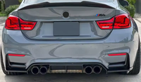 Pour BMW F80 M3 F82 F83 M4 Competition CS GTS 2014-2020, diffuseur de pare-chocs arrière en fibre de carbone style V, séparateurs latéraux 51128056587