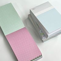 Bloc-notes épais 120 feuilles, journal d'écriture imprimé recto-verso, papier intérieur pour scrapbooking, carnet, papeterie DIY