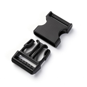 Side Release Buckle Plastic 25mm Black Durable For Bags <b>Webbing</b> Lanyards - Product Image 3