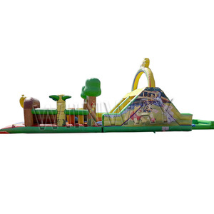 Jeu d'obstacles gonflable de qualité commerciale personnalisable 2025, fabrication d'usine, combo château gonflable pour adultes en extérieur - Product Image 2