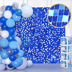 Decoration <b>Wall</b> Wedding Birthday <b>Plastic</b> Sequins <b>Wall</b> Backdrop Hanging Gold Silver Sequins <b>Wall</b> <b>Panels</b> - Product Image 5