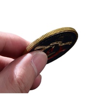 Pièce de défi plaquée or gravée, motif points colorés, style moderne européen, Franc-maçon, États-Unis, cadeau très demandé, vente en gros, motif personnalisable