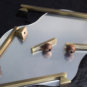 Rắn brass kéo xử lý Đồng cổ chải tủ xử lý đồng đồ nội thất xử lý cho trang trí nội thất - Product Image 5