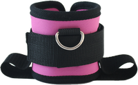 Sangles de cheville rembourrées en mousse EVA pour appareils à câbles - Sangles de cheville réglables et respirantes avec crochet de porte pour machines à câbles