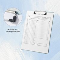 OEM/ODM, faible MOQ, porte-documents en plastique A4, matériau PP durable et imperméable, bloc-notes avec clip métallique pour fournitures de bureau et scolaires