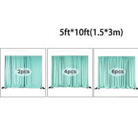Rideau en panneaux de spandex extensible rouge sur mesure pour la décoration de mariage
