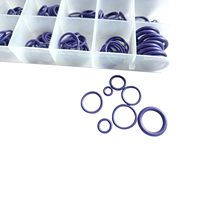Kit O-Ring A/C Profesional Tahan Lama 270pcs Hijau Ungu, Universal HNBR Karet Sealing Gasket untuk Perbaikan Mobil