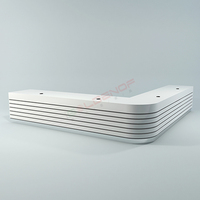 Meuble de réception moderne en métal écologique et recyclable pour poste d'infirmière, pour usage hospitalier, avec hauteur réglable