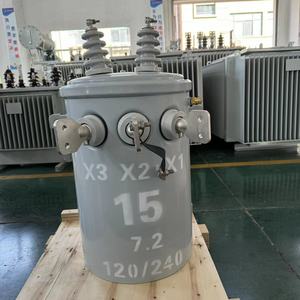 Transformateur monophasé immergé dans l'huile Dingxin 13,<span class=keywords><strong>2</strong></span> kV 13,8 kV 10 kVA, garantie de <span class=keywords><strong>2</strong></span> ans, prix pour une utilisation extérieure, faible perte, haute performance - Product Image 5