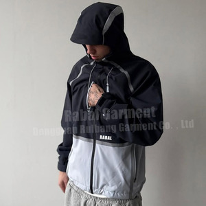 מותאם אישית פגז רך משקל פוליאסטר משקל עמיד למים ז 'קט ניילון, מעיל רוח גברים - Product Image 5