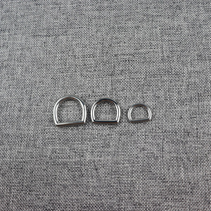 หัวเข็มขัดรูปตัว D สแตนเลส ขนาด 1.5x1.5 ซม. สำหรับกระเป๋าและเสื้อผ้า อุปกรณ์โลหะแข็งแรง - Product Image 2