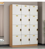 Armoire à vêtements réglable en acier, design moderne, casiers compacts en stratifié avec serrure à clé pour salle de sport, salle de yoga, salon, école, vestiaires