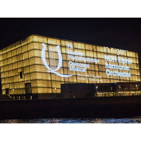 P15 P20 P25 extérieur étanche Transparent verre Led rideau affichage bande maille écran vidéo mur pour la publicité de bâtiment
