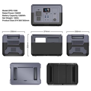 1500 Watt Solar Portable Power Stations Battery 1280Wh 110V 220V for Camping Large Capacity Emergency <strong>Backup</strong> for California - Product Image 3