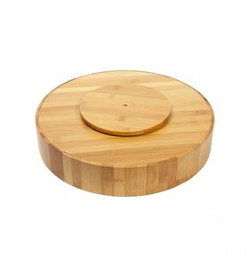 Lazy Susan tocadiscos bambú bandeja de fiesta giratoria de 360 grados - Product Image 3