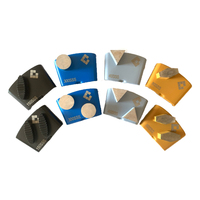 Outils abrasifs OEM à segments rectangulaires doubles pour HTC, pour le ponçage du béton et le ponçage des sols