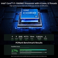Mini PC BMAX B6 Power Win 11, 16 Go + 1 To, Intel Core I7-1060NG7, prise en charge H.D.M.I / RJ45, mini PC Win