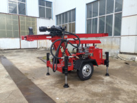 Machine de forage de puits d'eau de petite taille de type remorque à moteur diesel RC120W