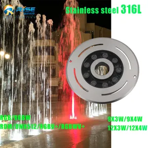 316L Stainless Steel DMX Control Dry Deck Jet Nozzle Underwater Fountain Lights Water Fountain Lighting With Controller