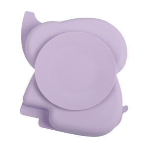 Newsun Thân Thiện Với Môi Elephant Shape Silicone Hút Bé Tấm Món Ăn Thiết Lập 3 Ngăn Chia Thiết Kế Gậy Để Bảng - Product Image 4
