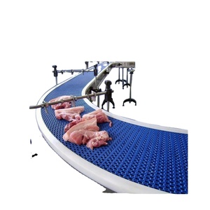 สายพานลำเลียงเนื้อสัตว์สแตนเลสพร้อมโต๊ะทำงานสำหรับ<span class=keywords><strong>ร้าน</strong></span>ขายเนื้อและโรงฆ่าสัตว์ - Product Image 1