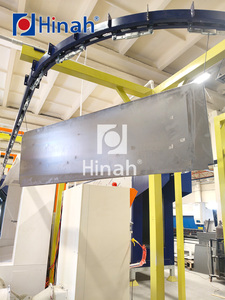 Línea de Producción de Recubrimiento en Polvo Automática Controlada por PLC <span class=keywords><strong>para</strong></span> Muebles Metálicos <span class=keywords><strong>y</strong></span> Sillas de Oficina con <span class=keywords><strong>Horno</strong></span> de Curado, Lavado por Pulverización <span class=keywords><strong>y</strong></span> Pretratamiento - Product Image 1