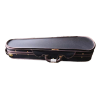 Wooden Hard Case Holds Violins & 1 Viola, Fits 4/4 Violin 15-16.5" Viola, Portable Carrying Bag with Straps