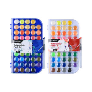 Juego de Pinturas de Acuarela Sólidas Giorgione <span class=keywords><strong>Factory</strong></span>, 48 Colores, Pintura de Acuarela para Papel y Lienzo con Pincel de Agua Gratis - Product Image 1