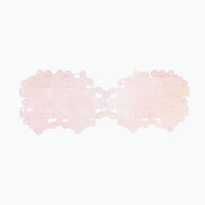 Masque de massage pour les yeux en pierre de quartz rose naturelle multi-matériaux et jade - Product Image 6