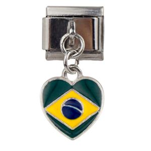 Serie Bandera Italiana DIY: Colgante de Pulsera de Acero Inoxidable Bañado en Oro, Cadena Elástica de Ensamblaje, Éxito de Ventas Transfronterizo - Product Image 5