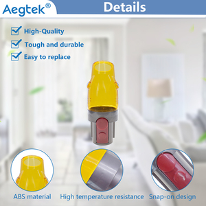 Adaptateur d'<span class=keywords><strong>aspirateur</strong></span> V7/V8/V10/V11/V12/V15 avec ouverture d'aspiration de 26 mm pour sacs à vêtements - Jaune citron pour <span class=keywords><strong>aspirateur</strong></span> <span class=keywords><strong>Dyson</strong></span> - Product Image 2