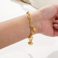 Europe et États-Unis Nouvelle mode Accessoires plaqués or 18 carats pour hommes et femmes Bracelet universel