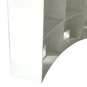 <span class=keywords><strong>Table</strong></span> de <span class=keywords><strong>manucure</strong></span> de luxe noir et blanc pour salon de beauté avec grand rangement - Product Image 5