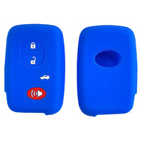 Housse de clé en silicone pour Toyota Reiz Camry Land Cruiser-Étui pour clé de voiture télécommandée 3 + 1 avec design creux pour clé 3 + 1